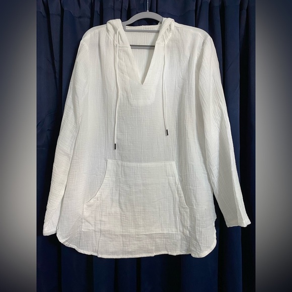 None Other - Women's White Swim Cover-Up XL NWOT
